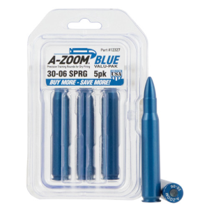 A-ZOOM Snap Caps Blue 5/Pack Aluminum