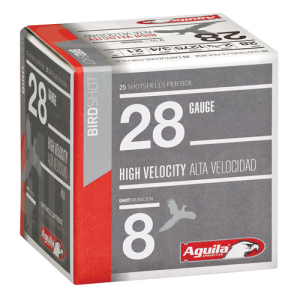 AGUILA AMMO 28Ga Hunting High Velocity 2.75" 3/4 oz 8Shot 25rd