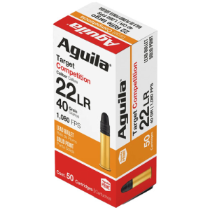 AGUILA AMMO 22 LR 40Gr Lead Solid Point Competition 50rd