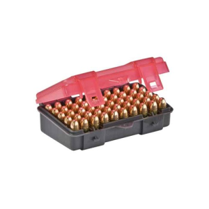 PLANO 50ct Handgun Ammo Case w/hinged cover 9mm-380ACP