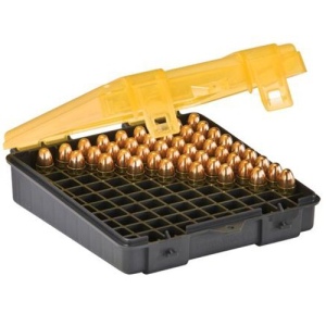 PLANO 100ct Handgun Ammo Case w/hinged cover 9mm-380ACP