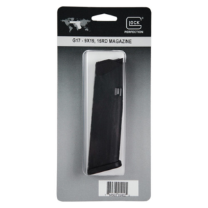764503914225 GLOCK G17 9mm 15rd Magazine Black Finish 764503914225 GLC-MF17015B