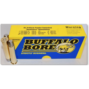 BUFFALO BORE 45-70 Govt 500Gr Hard Cast Plain Base 1250FPS 20rd