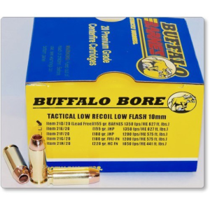 BUFFALO BORE 10mm 155Gr Barnes TAC-XP (1350FPS/ME 627 ft) 20rd