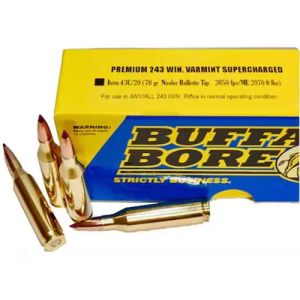 BUFFALO BORE 243 Win 70Gr Nosler Ballistic Tip 3650FPS 20rd