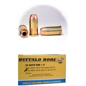 BUFFALO BORE 45 ACP 200Gr JHP (1200FPS/ ME 639 ft lbs) 20rd