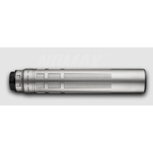 Dead Air Armament DEAD AIR Nomax 33 Silver .33 Caliber Silencer Xemax Adapter - $1083.67 at KYGUNCO