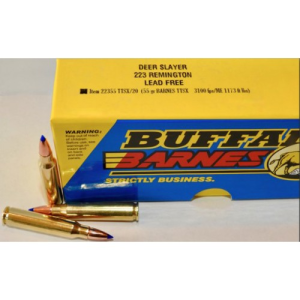 BUFFALO BORE 223 Rem 55Gr Barnes TTSX (3100FPS/ME 1173 ft) 20rd