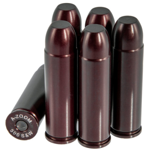 A-ZOOM Revolver Snap Cap 500 SW Mag Aluminum 6/Pack