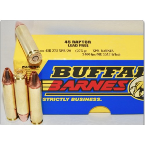 BUFFALO BORE 45 Raptor 275Gr XPB Barnes 2400FPS 20rd