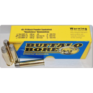 BUFFALO BORE 45-70 Govt 440Gr Hard Cast GC 1300FPS 20rd
