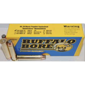 BUFFALO BORE 45-70 Govt 405Gr JFN (1300FPS/ME 1520 ft lbs) 20rd