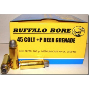 BUFFALO BORE 45 LC 260Gr Medium Cast Hollow Nose 1500FPS 20rd