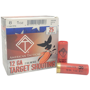 AMERICAN TACTICAL IMPORTS 12Ga 2.75" 1oz 8Shot Target Load 25rd