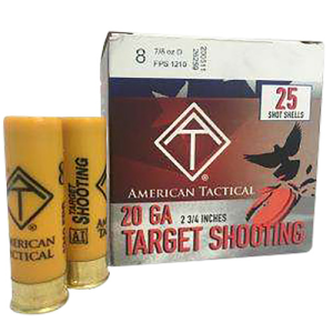AMERICAN TACTICAL IMPORTS 20Ga 2.75" 7/8oz 8Shot Target Load 25rd