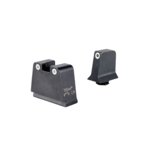 TRIJICON Suppressor/Optic Height Sights (White Outline /Green Tritium) Fits Glock Slim Frame