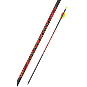 BLACK EAGLE ARCHERY Outlaw Fletched Arrows - .005" 6 Pack - 300 Spine