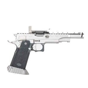 BUL ARMORY SAS 2 UR Optic Ready 38 Super 5" 28rd - Silver w/ RMR Adapter Plate