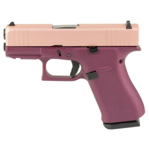 GLOCK G43X 9mm 3.4in 10rd - Gold & Black Cherry