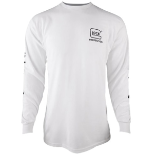 Glock GLOCK Perfection Long Sleeve Tee White PreShrunk 3XL - $17.22 at KYGUNCO