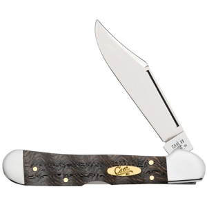 CASE KNIVES Black Curly Oak Wood - Mini CopperLock