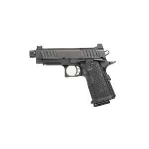 Staccato 2011 C2, 9mm, 4.5 Threaded Barrel, 2 Magazines, AL Frame, Optics Ready, DLC Slide & Barrel, ODS Grips, Pistol