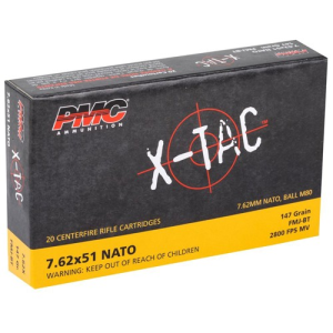 PMC 7.62x51mm NATO XTac 147Gr FMJBT 20rd