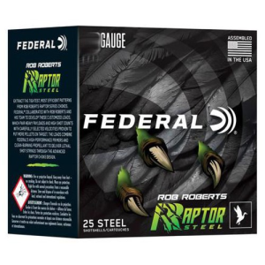 FEDERAL AMMO 20Ga 3" 1oz 1400FPS #2 Raptor Steel 25rd