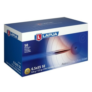 LAPUA AMMO 6.5x55 Swedish 123Gr Scenar OTM 50rd