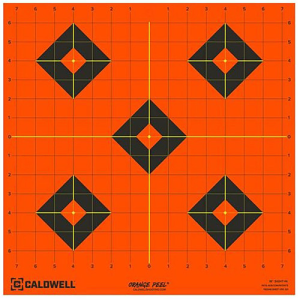 CALDWELL Orange Peel Black/Orange Self-Adhesive 5 Sheets