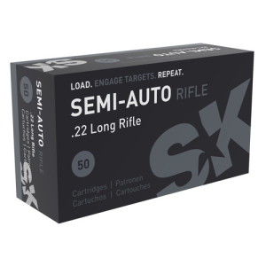 SK AMMO 22LR 40GR LRN 1132FPS 50RD BX