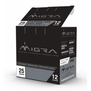 MIGRA AMMO 20Ga 3" Steel Shot -Staxd Load 4-6 Shot