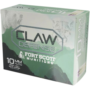 Fort Scott Munitions FORT SCOTT MUNITIONS 10mm 190Gr Claw Defense 20rd - $24.78 at KYGUNCO