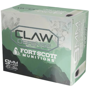 Fort Scott Munitions FORT SCOTT MUNITIONS 9mm 115Gr Claw Defense 20rd - $15.40 at KYGUNCO