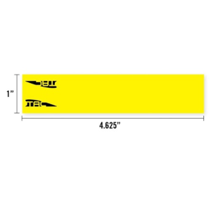 Tac Vanes TAC VANES TAC 4.675" Standard Arrow Wraps - Yellow (13 pack) - $15.49 at KYGUNCO