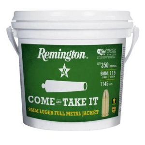 REMINGTON 9mm Luger 115Gr FMJ CATI Bucket 350rd