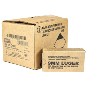 REMINGTON 9mm Luger 115 FMJ 500rd - Remington
