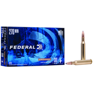FEDERAL AMMO Power-Shok 270 WIN 130gr Soft Point Ammunition | 20 Rounds