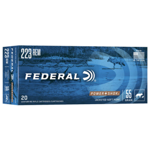 FEDERAL AMMO Power-Shok 223 Rem 55gr Soft Point Ammunition | 20 Rounds