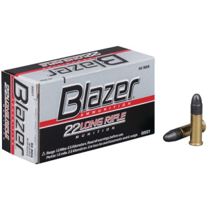 BLAZER AMMO 22LR 40Gr Lead Round Nose Ammunition | 50 Rounds