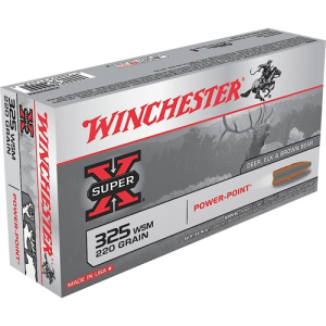 WINCHESTER Super X 325 WSM 220gr Power-Point Brass Rifle Ammunition | 20 Rounds