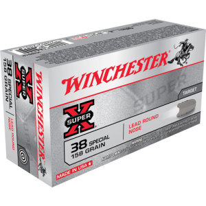 Winchester Super X .38 Special 158 Grain Lead Round Nose Ammunition - Winchester