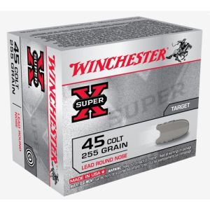 WINCHESTER Super X 45LC 255Gr Lead Round Nose Brass Ammunition | 20 Rounds