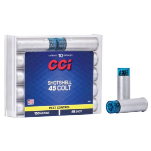 CCI Pest Control 45 Colt 150Gr #9 Shotshell Ammunition | 10 Rounds