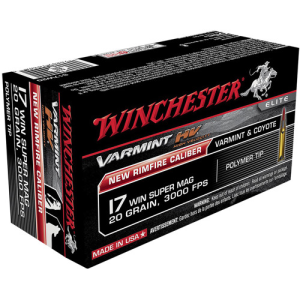 WINCHESTER AMMO 17 WSM 20Gr Varmint HV 50rd