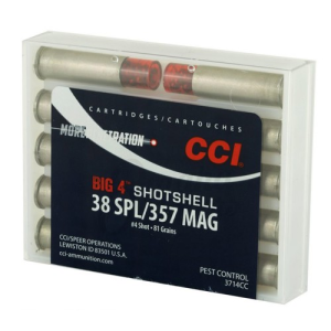 CCI Big 4 38 Special / 357 Magnum 84Gr #4 Handgun Shotshells | 10 Rounds