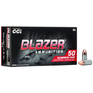 BLAZER AMMO 9mm 115Gr FMJ 50rd