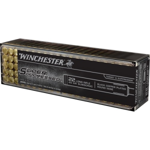 WINCHESTER Super Suppressed 22LR 45gr Copper Plated Round Nose Ammunition | 100 Rounds