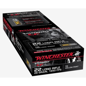 WINCHESTER AMMO 22 LR 26Gr Varmint LF HP 50rd