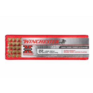 WINCHESTER Super X 22LR 40gr Super Speed Round Nose Ammunition | 100 Rounds